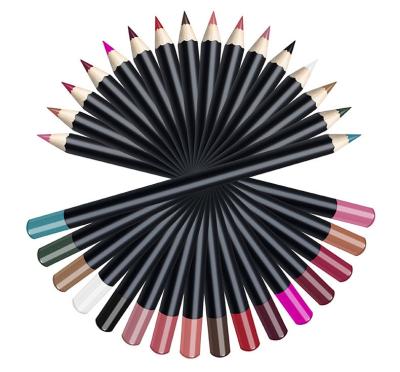 China Brown Waterproof Cosmetics Waterproof Lip Liner 21 Color Matte Lip Liner Pencil Private Label Lip Liner for sale