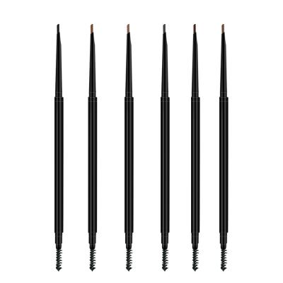 China New Free Sample Private Label Makeup Waterproof Custom Skinny Brow Pencil Black Eyebrow Pencil for sale