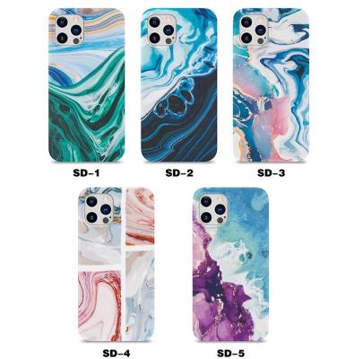 China Special Anti-fall Pattern Mobile Phone Case Phone Marbling Cover For iphone7 -12 for sale