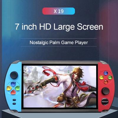 China Game Playing Hot Sale X19 Handheld Game Player 7 Inch Retro Game Console Dual Players Game Console for sale