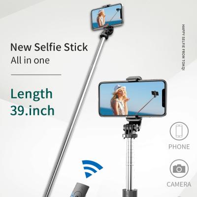 China Carbon fiber L02 39 in. Length 360 Degree Rotate Portable Wireless Control Tripod Photography Design Picosecond Selfie Stick New Freedom for sale