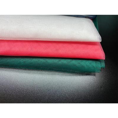 China Breathable Resistance 20D Chemical Light Degradation 100% Polyester Nylon Tulle Fabric for sale