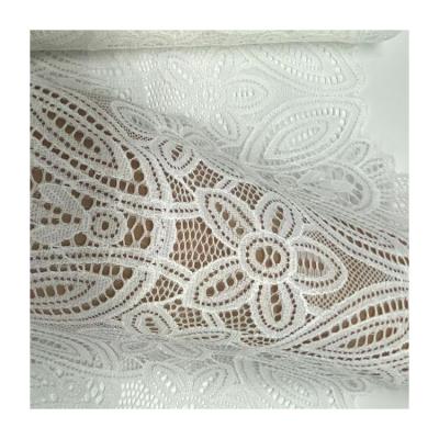 China Pure Fashion Design Sustainable Elegance For Cotton Lace Knitting Fabric for sale