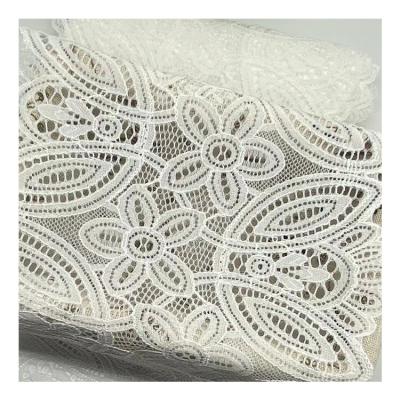 China High Sustainable Trimmings Grade Of Sheer Lace For Knitting 3D Lace Fabric for sale