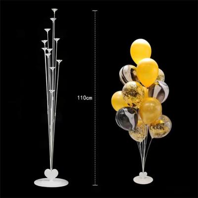 China 11 With Tube Wholesale 11 Tube Balloons Stand Up Balloon Holder Column Confetti Balloons Props Birthday Party Wedding Decoration Supplies for sale