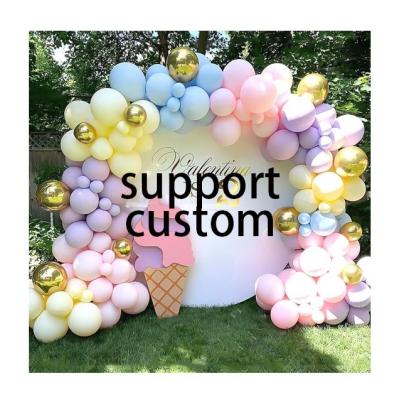 China Custom Modern Pastel Pastel Birthday Garland Arch Kit Balloon Set Rainbow Macaroon Balloon Set Decoration Party Supplies Birthday for sale