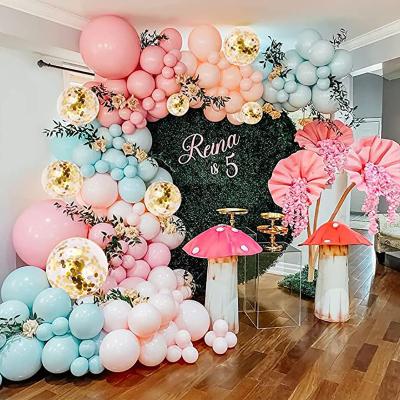 China Wedding Party Decoration Macaron Chrome Globos Party Balloons Arch Garland Kit Birthday Decorations Supplies Wedding for sale