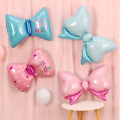 China Festival Colorful Balloons for Birthday Party Supplies Birthday Party Kit Foil Bow Decorations and Tie Round Foil Balloon for sale