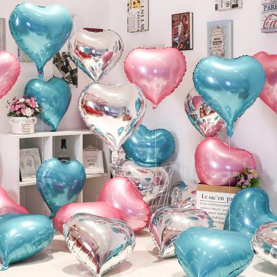 China 18 Inch Valentine's Day/Wedding Party Decorative Foil Heart Shaped Balloons For Valentine's Day Wedding Party Decoration Helium Globos Balloon for sale