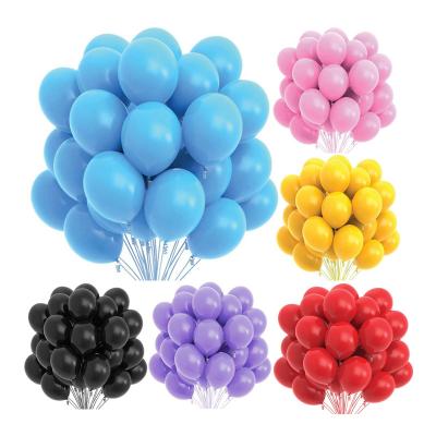 China 100Pcs 5/10/12/18/36Inch Thickness Latex Mixed Color Matte Latex Balloon Baby Shower Party Wedding Decorations Arch Balloon for sale