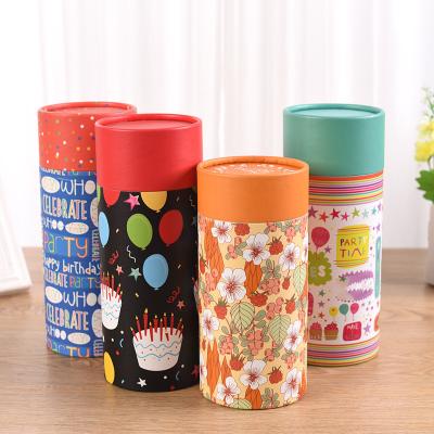 China Recyclable Custom Printed Color Round Lip Gloss Paper Tube Paper Box Packaging Cosmetic Box for sale