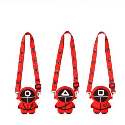 China Hot Selling Civilian Daily Use TV Squid Mini Key Bag Ladies Girls Korean Cross - Body Shoulder Bag Purse Silicone Bubble Restless Person Toys Bags for sale