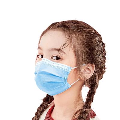 China Disposable Child Facemask 3 Triple Layer Breathable Skin-Friendly Earloop Face Mask Healty Protective Children Daily Use Civilian Ply for sale