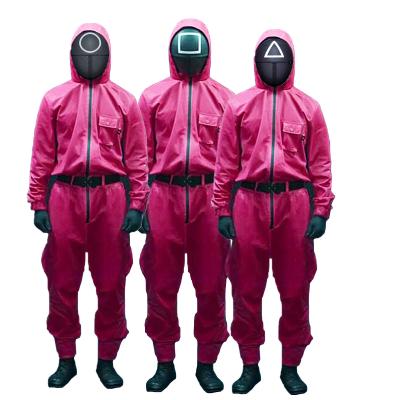 China Movie Daily Civilian Korean TV Series Squid Game Halloween Costumes Squid Game Wear Clothes Squid Game Costume Cosplay Set for sale