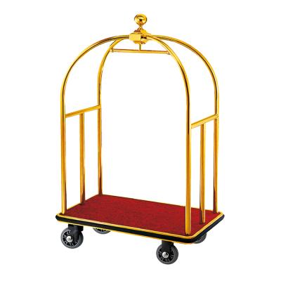 China Stainless Town Crier Popular Design Factory Custom Trolley Cart Hotel Luggage for sale