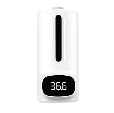 China 1200ml Smart Automatic Foam Soap Dispenser Desktop Automatic Sanitizer Foam Soap Dispenser Touchless Digital Thermometer for sale