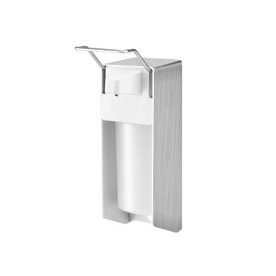 China Foam Soap Dispenser Aluminum Alloy Elbow Hand Sanitizer Dispenser Wall Mounted Hotel Household Clean Liquid Manual Soap Dispenser for sale