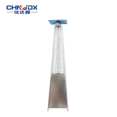 China Outdoor Patio Stored Heater Tower Gas Pyramid Heaters Propane Garden Flame Gas Glass Tube Heater Hot Sale for sale