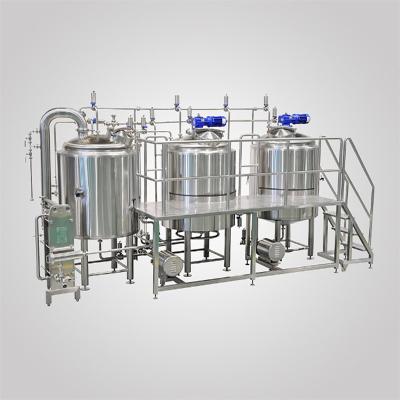 China Restaurants 500L Stainless Steel Two-Vessel Steam Heating Brewery Equipment for sale