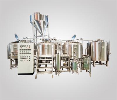 China Hotels 1000L Stainless Steel Three Vessels Direct Fire Heating Brewery Equipment for sale