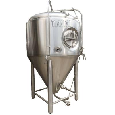 China Restaurants/hotel/brewpub/brewhouse stainless steel beer jacket conical cooling fermenter 200L FV LE TDC for beer brewing brewhouse system for sale