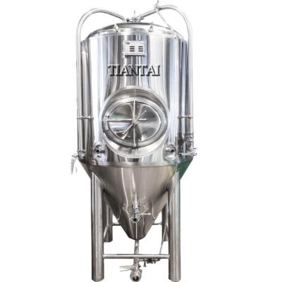 China Restaurants/hotel/brewpub/brewhouse stainless steel beer jacket conical cooling fermenter 400L FV LE TDC for beer brewing brewhouse system for sale