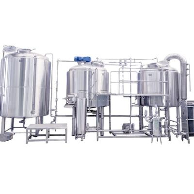 China Brewery Beer Brewing Equipment Stainless Steel Two Tanks 500l 600l 800l 1000l Three Vessel Brewery System Customized On Sale for sale