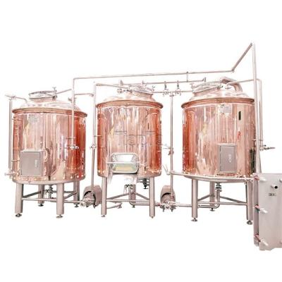 China High efficiency 500L micro copper two vessel brewhouse system beer brewing equipment customized for sale special request for sale