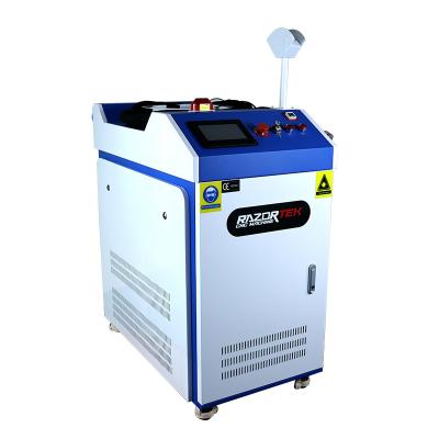 China Hotels Razortek 1000w 1500w 2000w fiber laser cleaning machine for clean metal continuous laser for sale