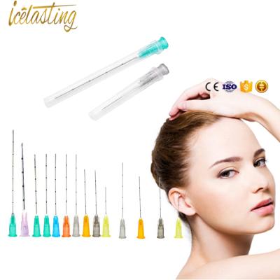 China Beauty Salon Purchase Micro Cannula Tip Syringe Injection Blunt Needle 23g 27 Gauge for sale