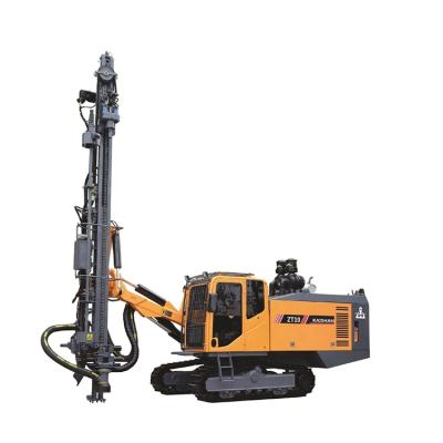 China Blow Drilling Rig With Air Compressor Rock Drill Rig 24m Depth Rock Condition for sale