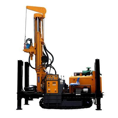 China Water Wells Drill Rig 350m depth diesel hydraulic deep mobile water well drilling rig machine for sale