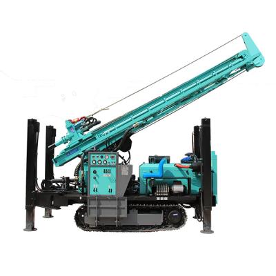 China Lightweight 100m depth high efficiency drilling machine forage water 274m crawler drilling equipment for sale