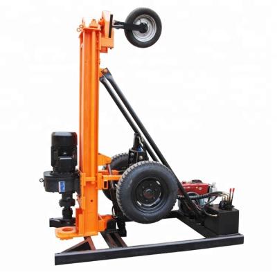 China Kaishan Building Material Stores Wheeled Portable Tripod Dth Small Water Well Drilling Rig Machine for sale