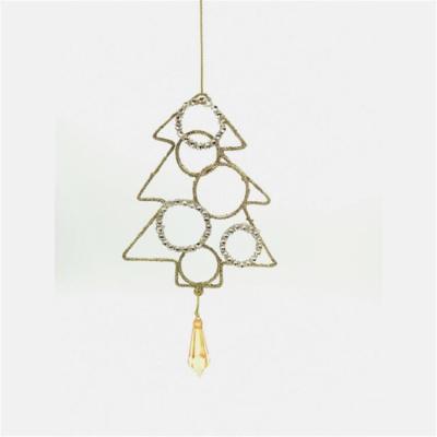 China Chirstmas Decor Holiday Decoration Wall Metal Wire Hanging Christmas Tree for sale