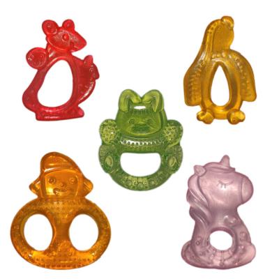 China Soft Toy EVA Material Baby Stuff Teether Baby Toy With Water Filled Baby Teether for sale