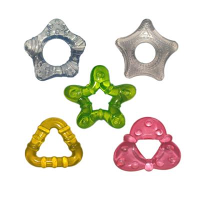 China Soft Toy Monochrome EVA Material Baby Stuff Teether Baby Toy With Water Filled Baby Teether for sale