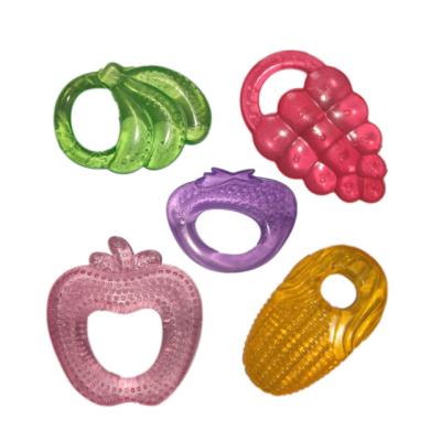 China Soft Toy Monochrome EVA Material Baby Stuff Teether Baby Toy With Water Filled Baby Teether for sale