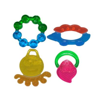 China Baby Toy Two Color Soft EVA Material Teether Teething Toy And Water Filled Baby Teether for sale