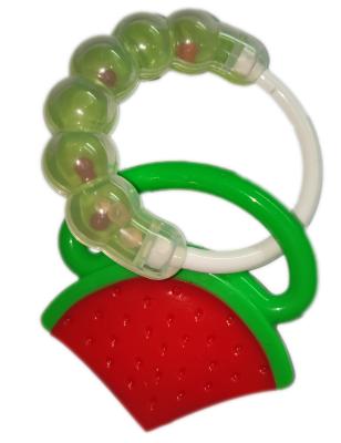 China Soft Toy Silicone Ring Bell Toy Baby Rattle and Baby Teether for sale