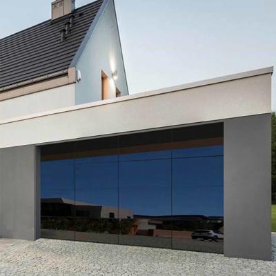 China Security Electric Garage Doors High Transparent Glass Full View Garage Doors for sale