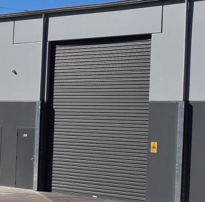 China Warehouses / Shopfronts Fire Rated Rolling Shutter Door With Rockwool Insulation for sale