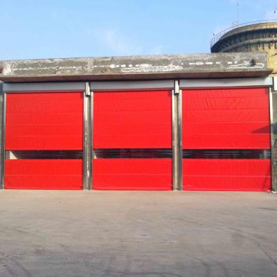 China PVC transparent High Speed Shutter Door Rapid Fast Spiral Industrial Doors for sale