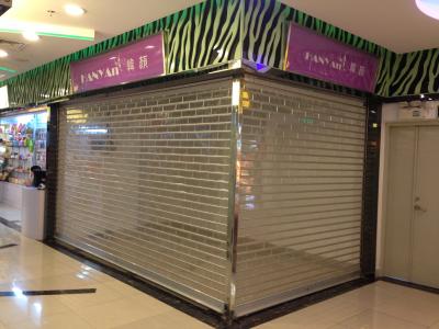 Cina Centro commerciale elettrico Pc cristallino Roller Shutter trasparente Roller Shutter PC300,PC303,PC100 in vendita