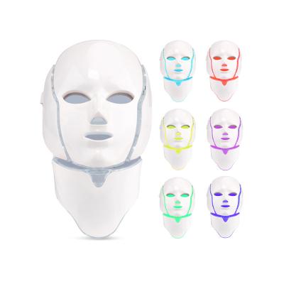 China Pigment Removal 7 Colors PDT Beauty Facial Skin Care Led Light Therapy Beauty Led Face And Neck Mask for sale