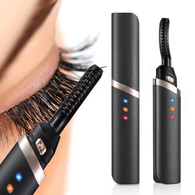 China HEATER Mini USB Heated Electric Eyelash Curler with 3 Temperature Adjustable Eye Lash Curler for sale