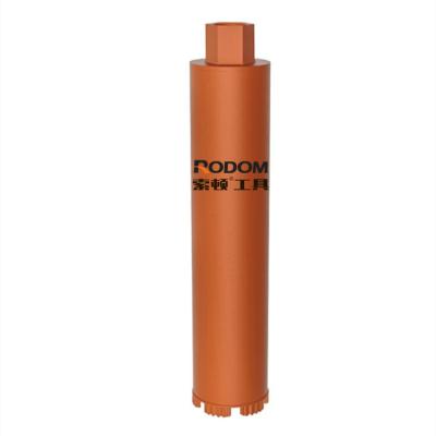 China Reinforced Stone 25mm Concrete Hard Welding Wet Marble Diamond Segment Diamond Core Drill Bit For Water Well Drilling RODOM for sale