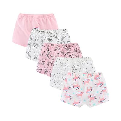 China Manufacturer Customized Design Kids Girls Underwear Cotton Comfortable Boyshort Daily Cute 100% Cute Pattern Antibacterial for sale