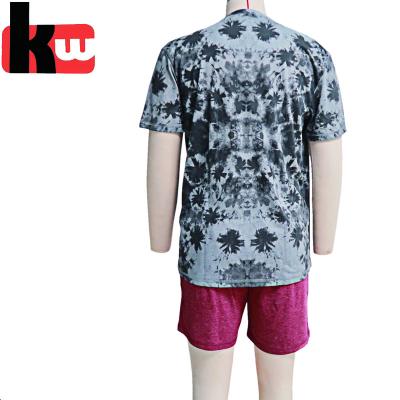 China Polyester/Cotton Mens Pajamas Wear, Short Sleeve With Short Pants Sleepwear, Mens Short Pajamas for sale