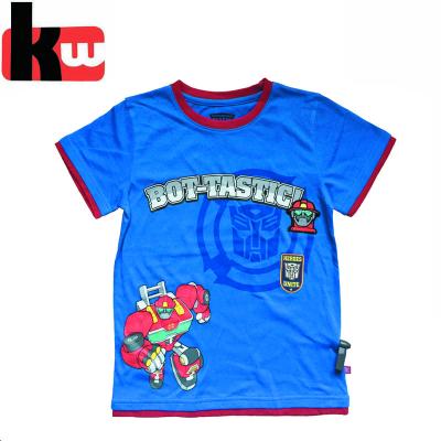 China Wholesale Boys Anti-Shrink Kids Cotton Short Sleeve T-Shirt With Embroidered Printing for sale